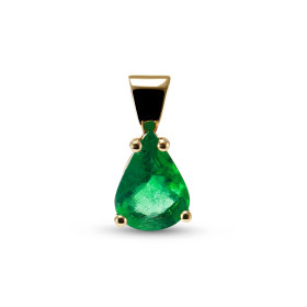  Pendentif Or Jaune 750 Emeraude Poire 9x7mm Pendentif Or Jaune 750 Emeraude Poire 1.29 carat Dimensions du pendentif : 14...