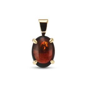  Pendentif Or Jaune 750 serti d une opale noire 10x7mm (1.1 carat) Serti à griffes Dimensions du pendentif (bélière inclus...