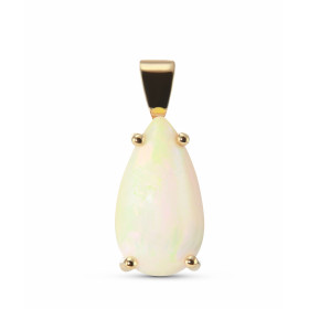  Pendentif Or Jaune 750 Opale Poire 15x8mm Pierre forme poire 15x8mm (3,1 carats) Dimensions du pendentif (bélière incluse...
