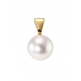  Pendentif Or Jaune Perle Akoya 8.5mm Perle Akoya 8.5mm diamètre  Dimensions du pendentif (bélière incluse) : 15x8.5mm Per...