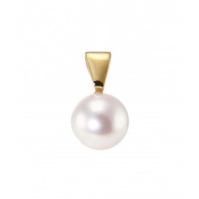  Pendentif Or jaune 750 perle Akoya 8mm Diamètre perle : 8mm Dimensions du pendentif (bélière incluse) : 14x8mm Perle Grad...