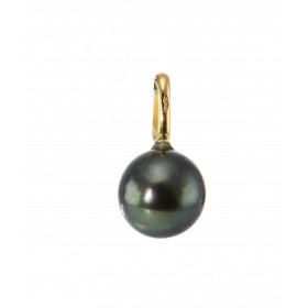  Pendentif Or Jaune 750 Perle Tahiti 8mm Dimensions du pendentif (bélière incluse) : 15x8mm 