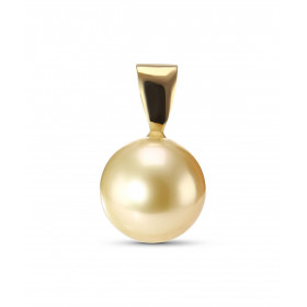 Pendentif Or Jaune 750 Perle du Pacifique 9mm. Perle Gold ne présentant aucune imperfection (Qualité AAA). Dimensions du p...