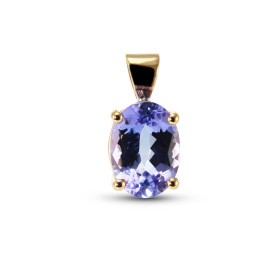  Pendentif Or Jaune 750 Tanzanite Ovale 10x8mm Pierre ovale 10x8mm (2.85 carats) Dimensions du pendentif (bélière incluse)...
