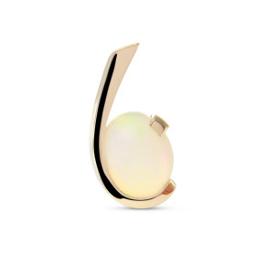  Pendentif Or Jaune 750 serti d une Opale ovale 10x8mm Dimensions du pendentif (bélière incluse) : 19x10mm Poids Opale : 1...
