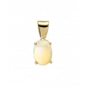  Pendentif Or Jaune 750 Opale Ce pendentif est serti d une Opale ovale facettée 8x6mm (0,96 carat) Dimensions du pendentif...