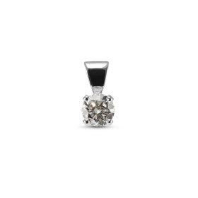  Pendentif Or Blanc 750 Diamant Poids diamant : 0.46 carat Couleur G - Pureté Si2 Monture solitaire Serti à griffes 