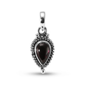 Pendentif Vintage Argent 925 Grenat Poire 9x6mm Cabochon Pendentif Argent 925 Grenat Ce pendentif est serti d une pierre f...
