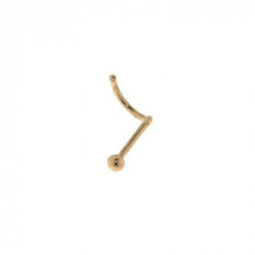 Piercing pour le nez Or 750 Petite boule 2mm &agrave; l extr&eacute;mit&eacute;