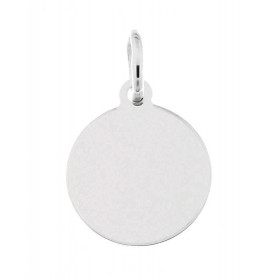  Plaque ronde à graver Argent 925 Dimensions plaque (bélière incluse) : 24x15mm Epaisseur : 1mm 