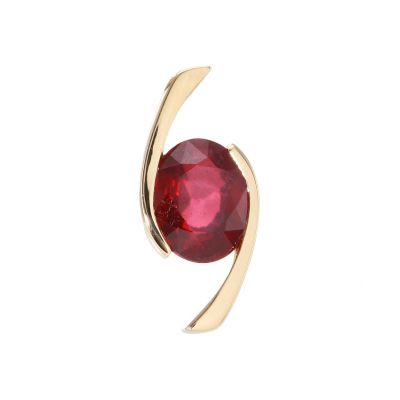Rubis Ovale Naturel 2,75 Carats - Non Traité, Certifié IGITL, Inde