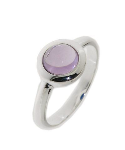Bague Argent 925 Et Améthyste Ronde – Taille 54 – Délicatement Doux (Neuf)