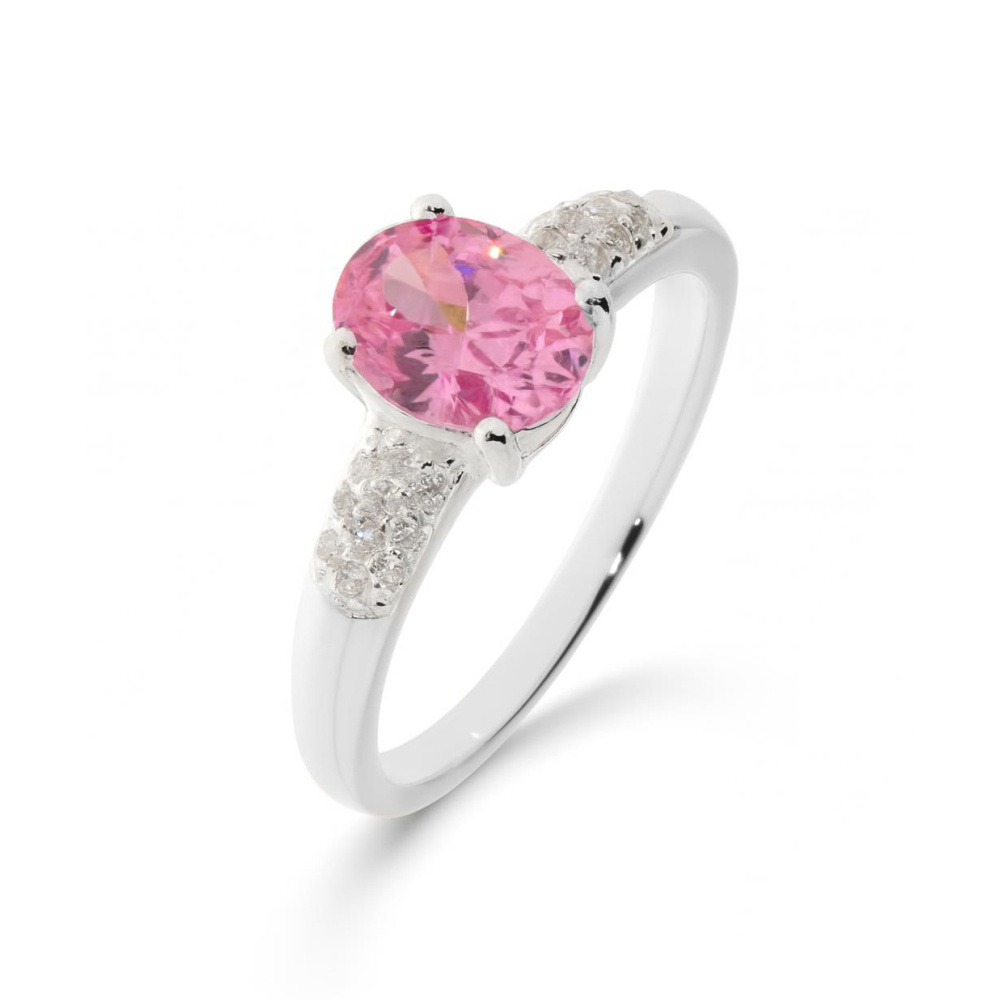 Bague Fleur Argent 925 Avec Zirconiums – Taille 57 – Bijou Délicat