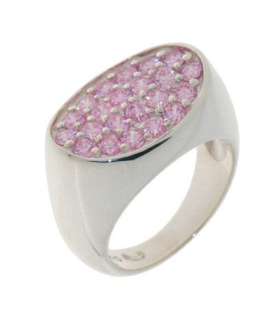 bague argent zirconium rose bague argent zirconium rose