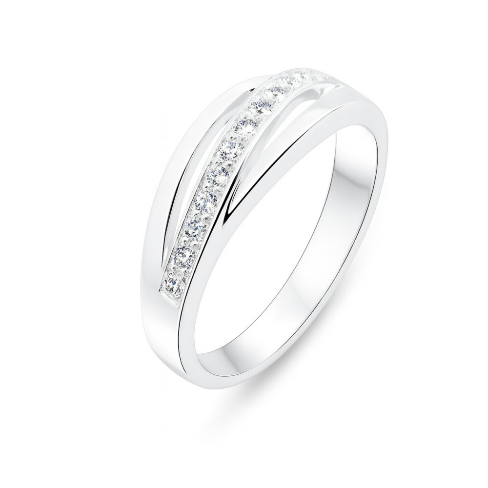 Bague Ancienne En Argent 925 (sterling) - Taille 51 - Sertie D'oxyde De Zirconium Et Sodalite - Occasion