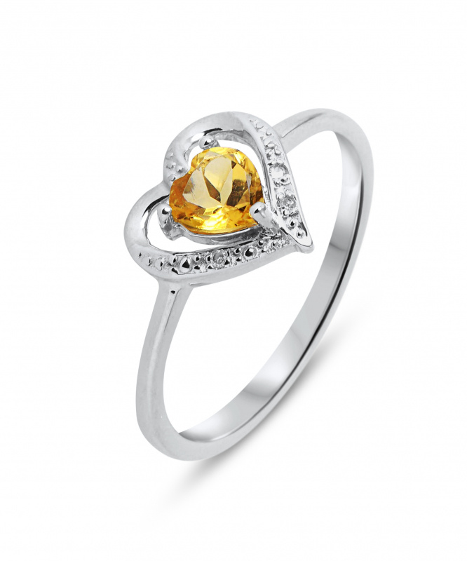 bague or blanc citrine bague or blanc citrine