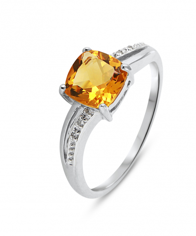bague or blanc et citrine bague or blanc et citrine