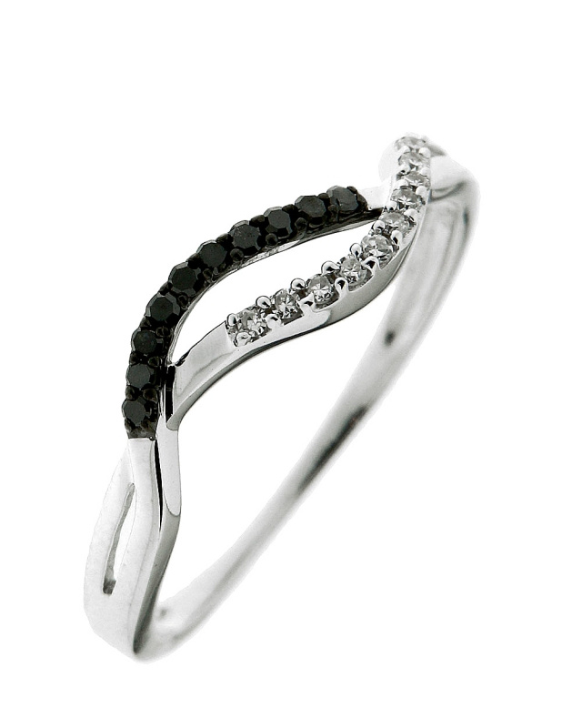 bague or 750 blanc diamant noir et diamant blanc bague or 750 blanc diamant noir et diamant blanc