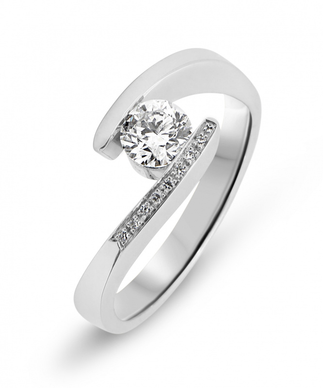 bague or blanc diamant croise bague or blanc diamant croise