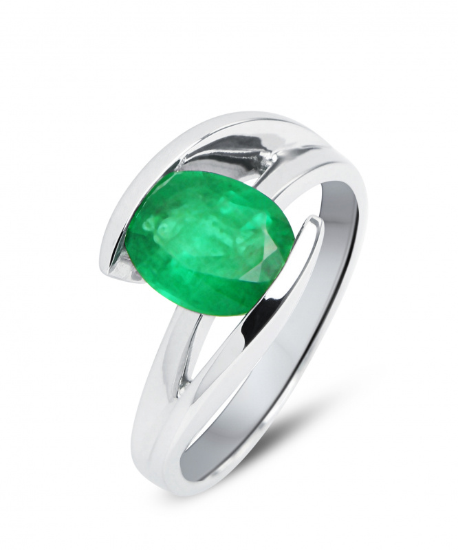 bague or blanc emeraude moderne bague or blanc emeraude moderne