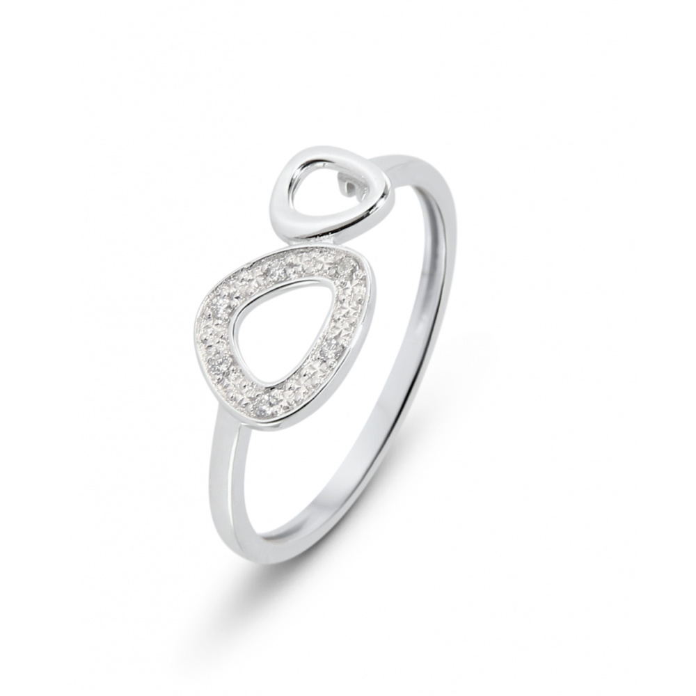 Bague Or 18K Diamants 0.69 Carats - Taille 51 - Or Jaune - État Excellent - Ajustable