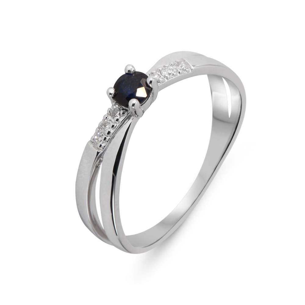 Bague Zéphyr 3.5 mm Martelée - Diamants