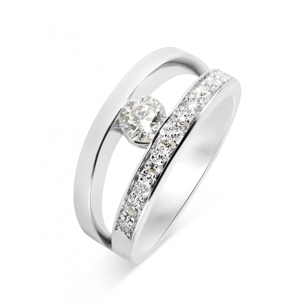 bague or blanc diamant 0.25 bague or blanc diamant 0.25