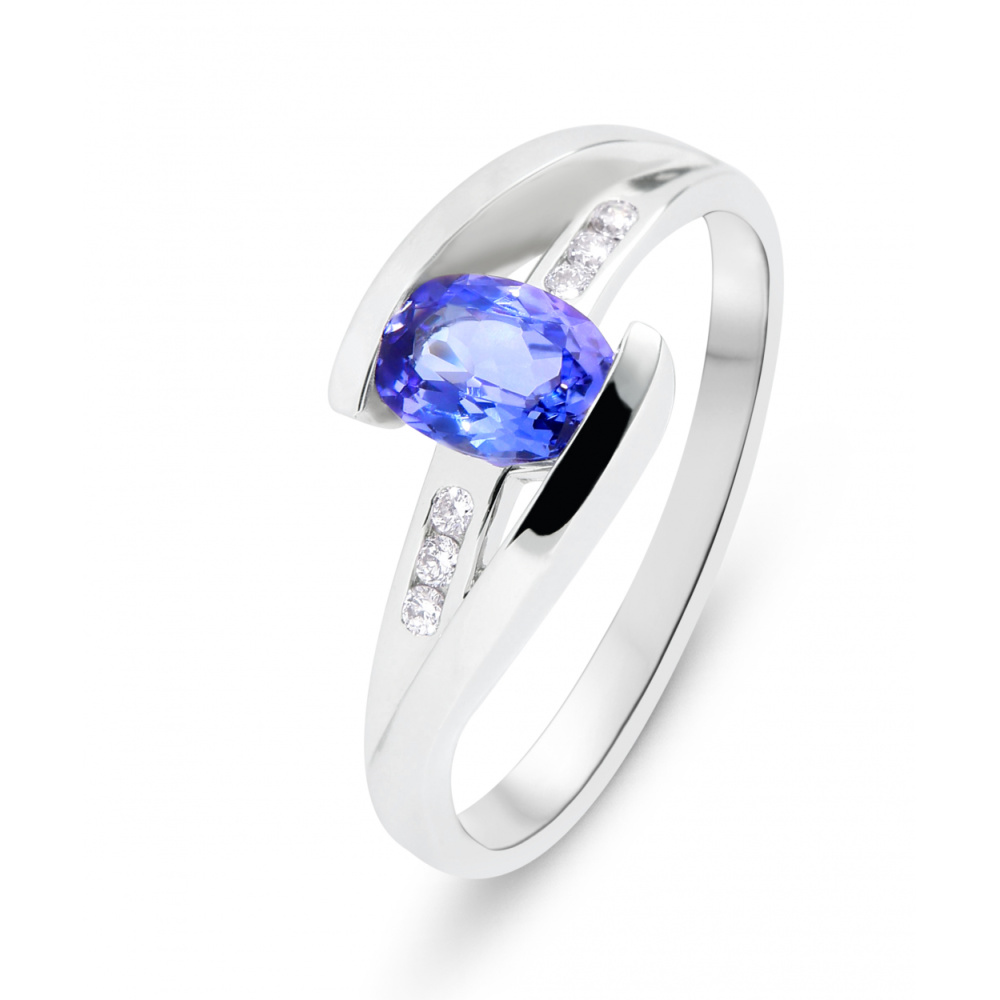 bague or et tanzanite bague or et tanzanite