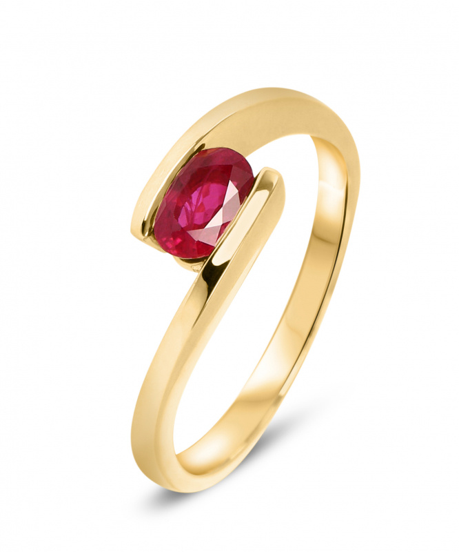 bague or pierre rubis bague or pierre rubis
