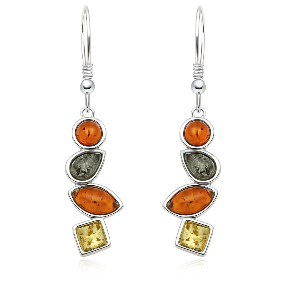 Boucles d'oreilles en Argent 925 et Cristal Swarovski Bermuda Blue
