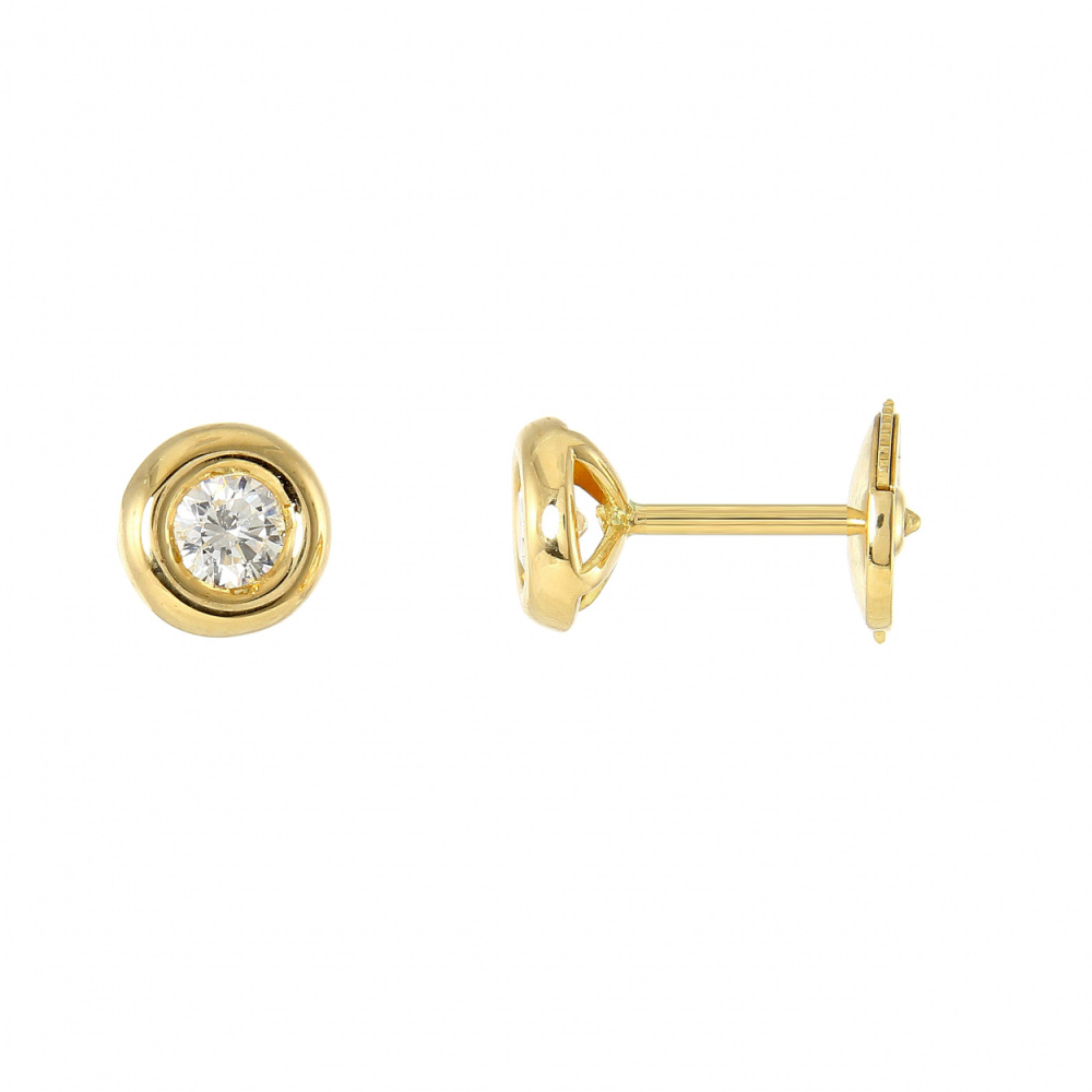 boucles d'oreille diamant or jaune boucles d'oreille diamant or jaune