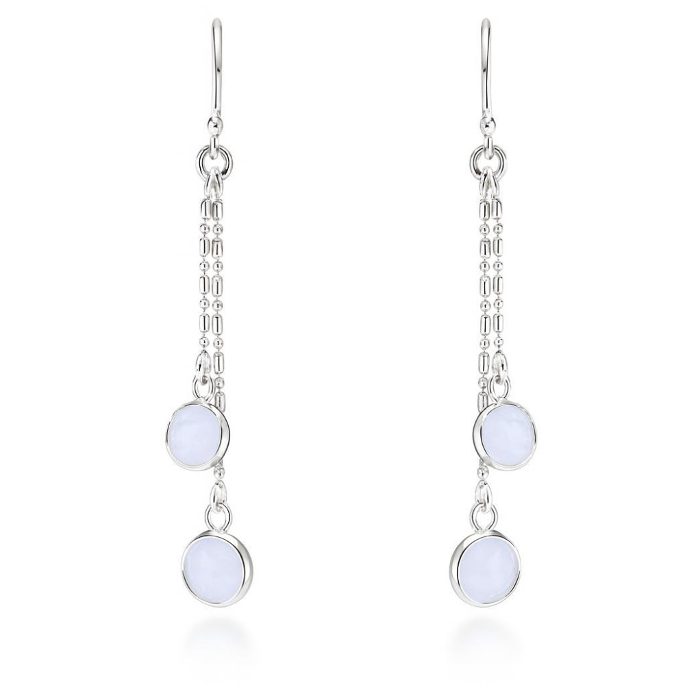 Boucles D'oreilles Poire En Argent 925 Avec Oxyde De Zirconium - Style Pierre De Naissance, Cadeau élégant