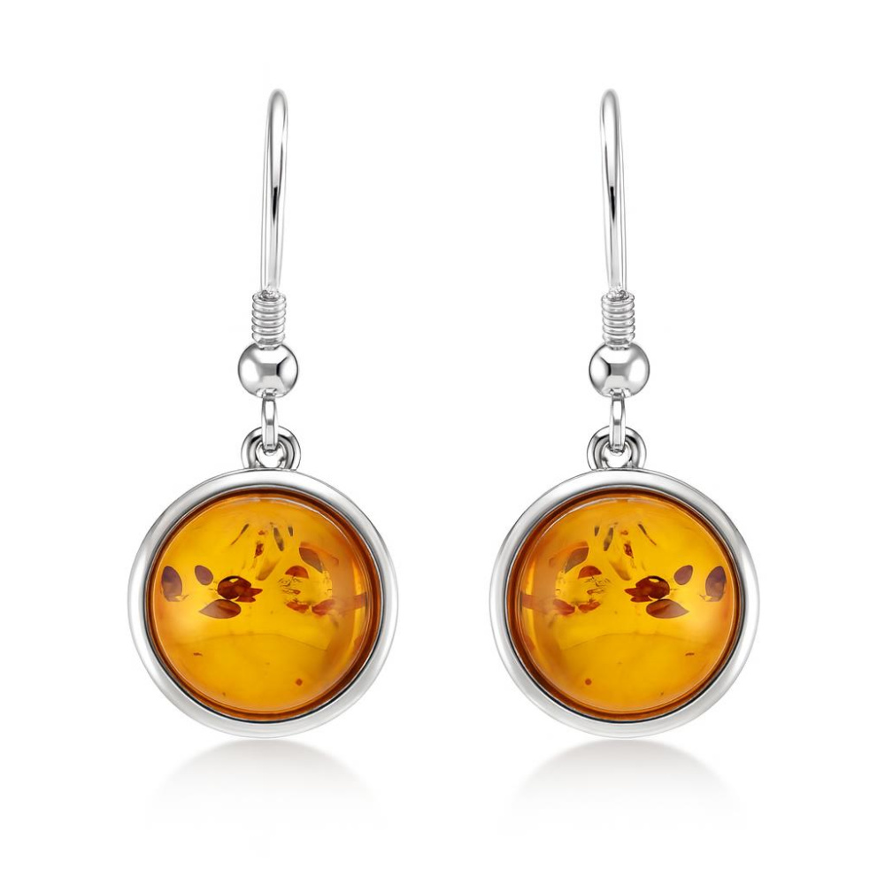 Boucles d'oreilles Ambre et Argent 20B0028 France - PARIS