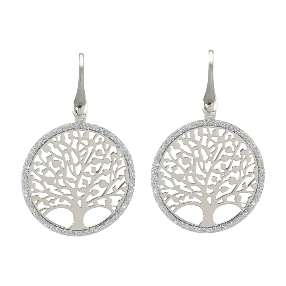 boucle d’oreille arbre de vie argent