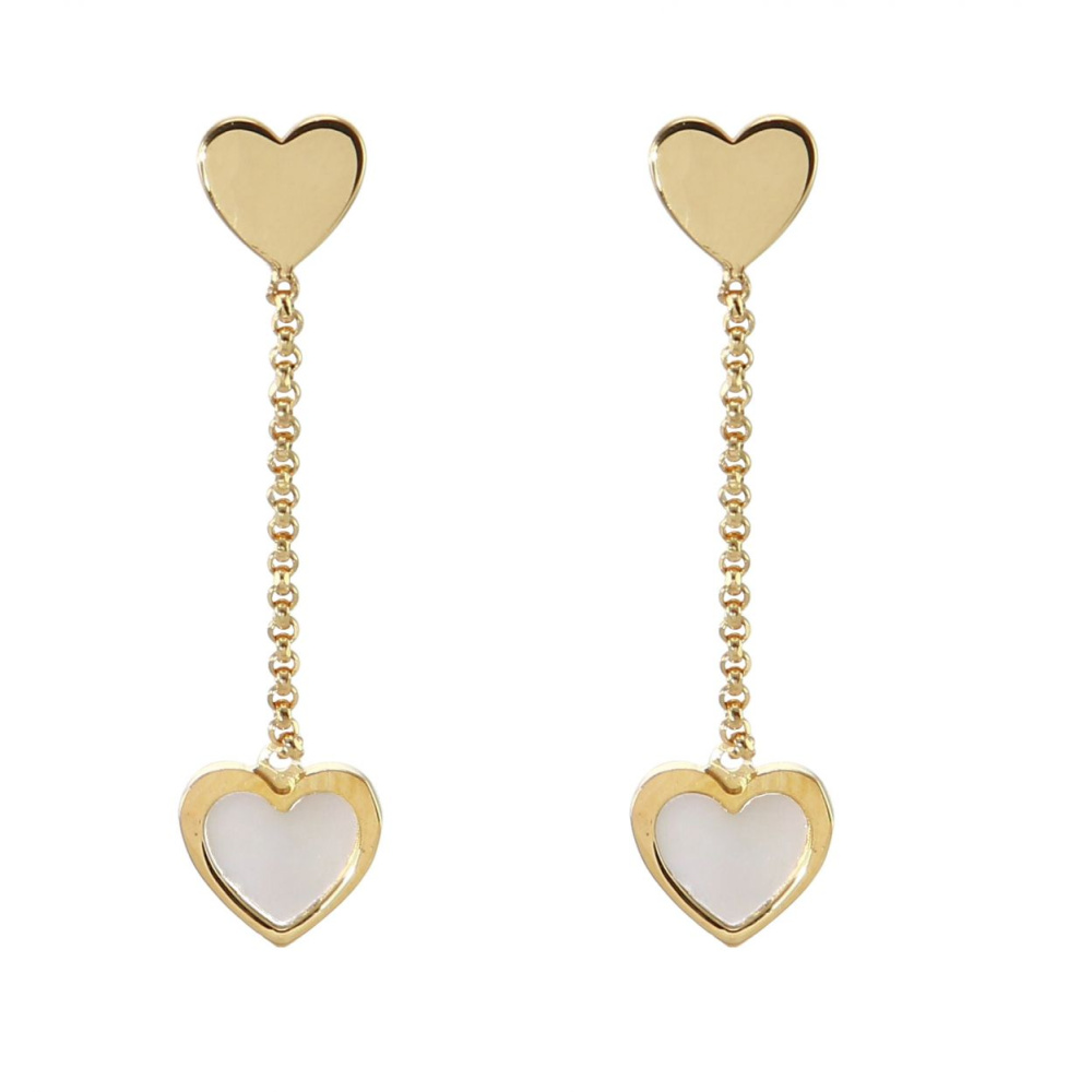 boucles d'oreilles pendantes coeur or boucles d'oreilles pendantes coeur or