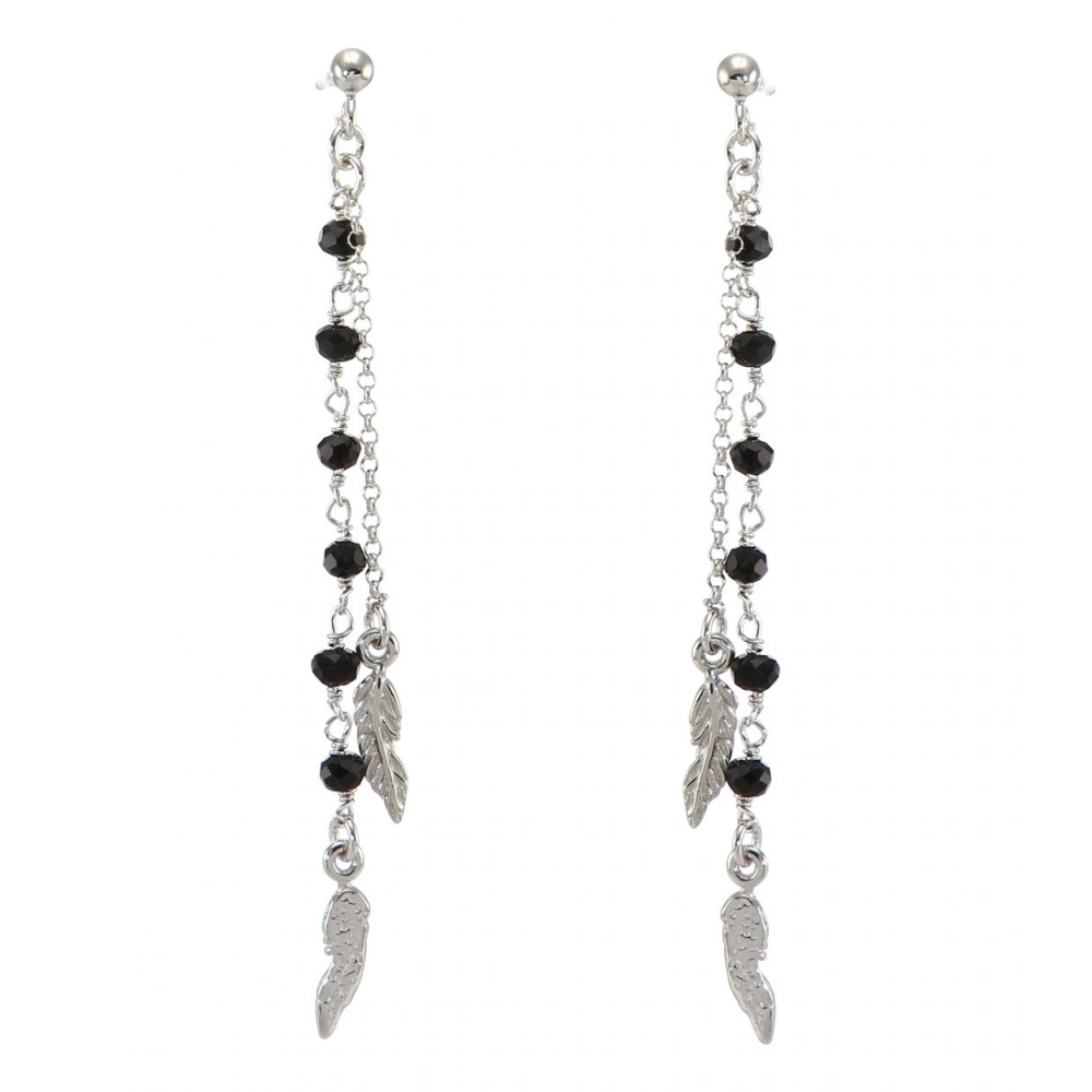 boucles d'oreilles pendantes noires boucles d'oreilles pendantes noires