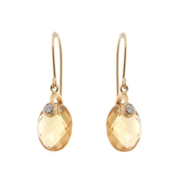 boucles d'oreilles pendantes citrine boucles d'oreilles pendantes citrine