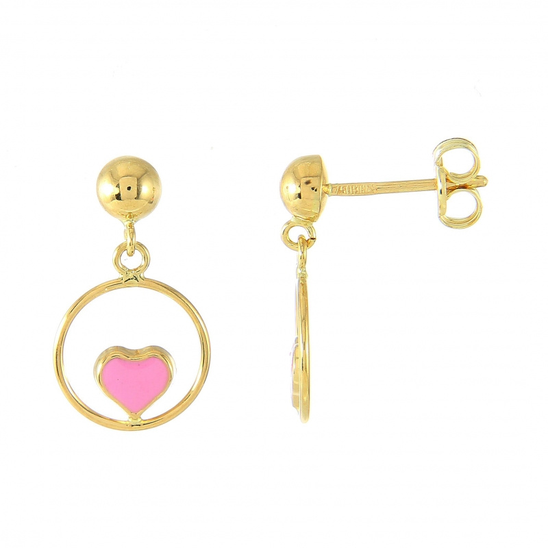 boucles d'oreilles pendantes coeur or boucles d'oreilles pendantes coeur or