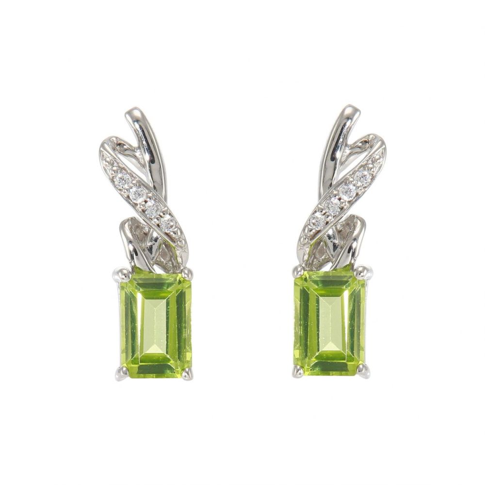 Boucles D'oreilles Pendantes Argent Rhodié Et Zirconium - Neuves Avec étiquettes