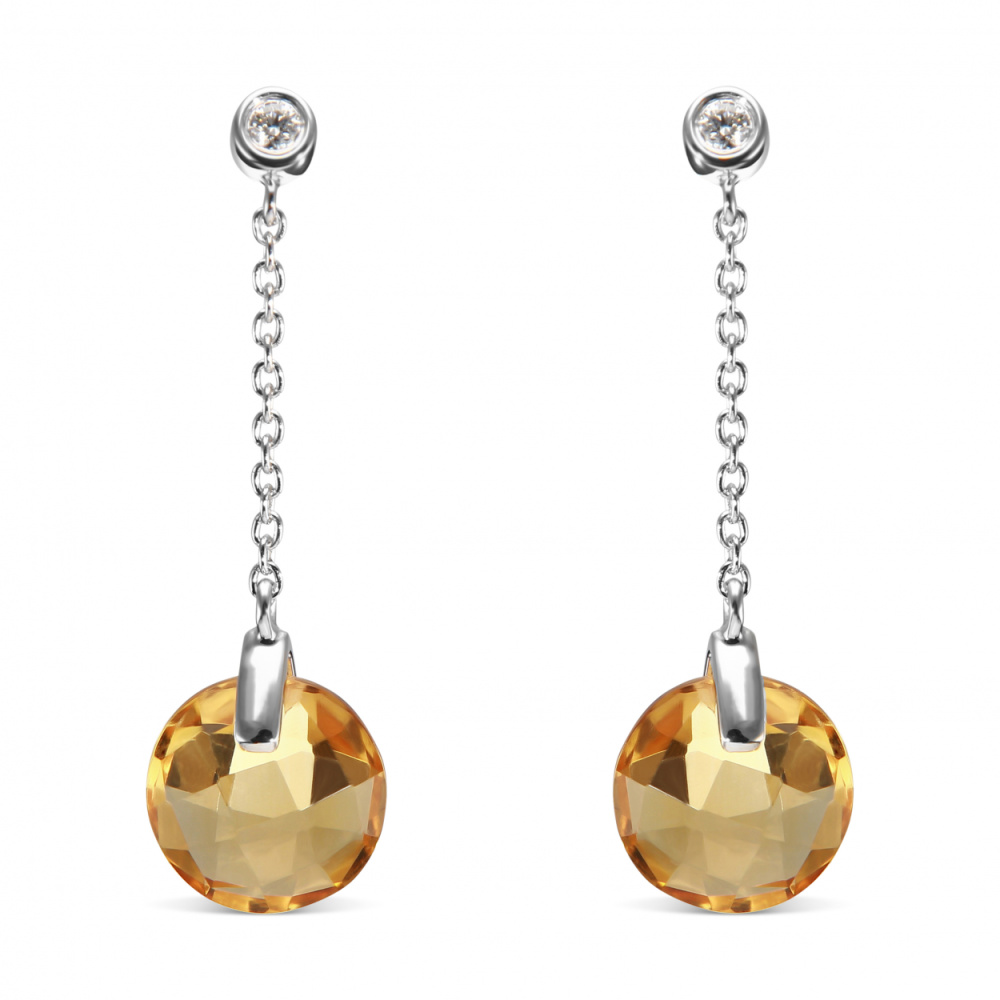 boucles d'oreilles pendantes citrine boucles d'oreilles pendantes citrine