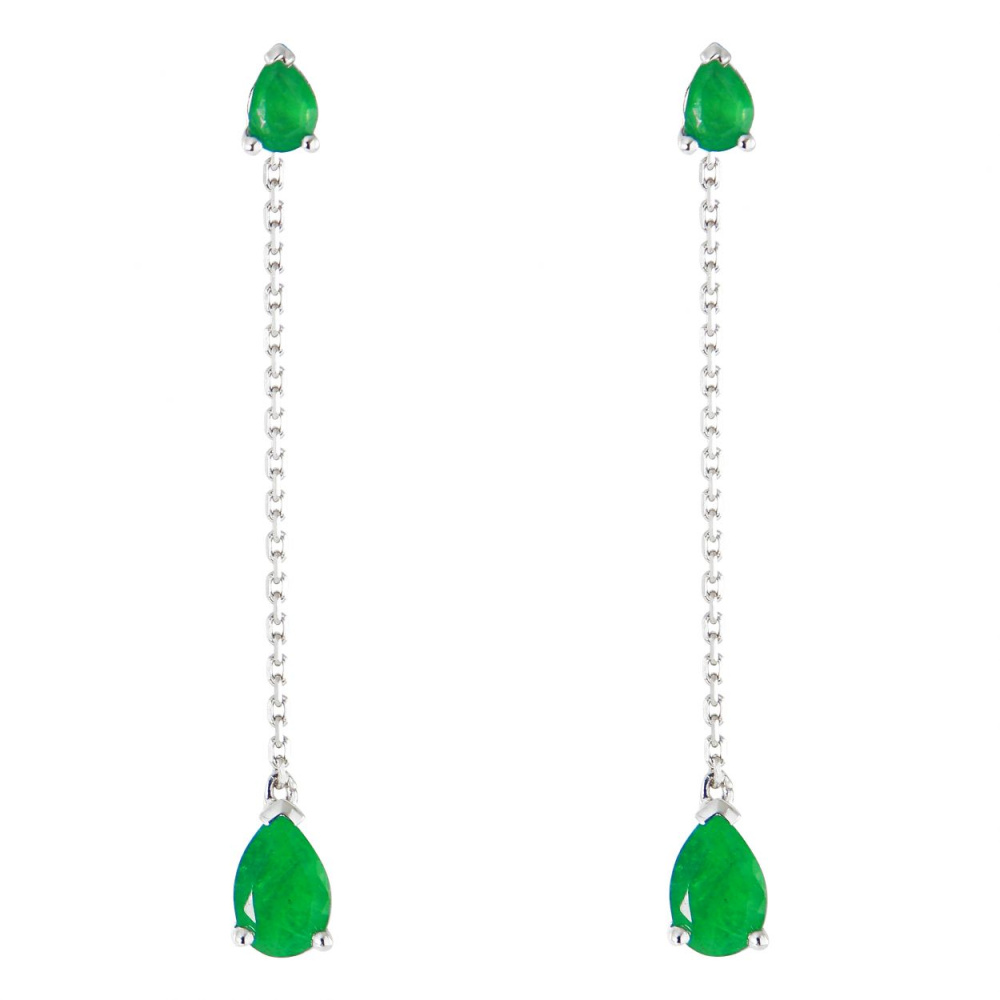 boucles d'oreilles pendantes emeraude boucles d'oreilles pendantes emeraude