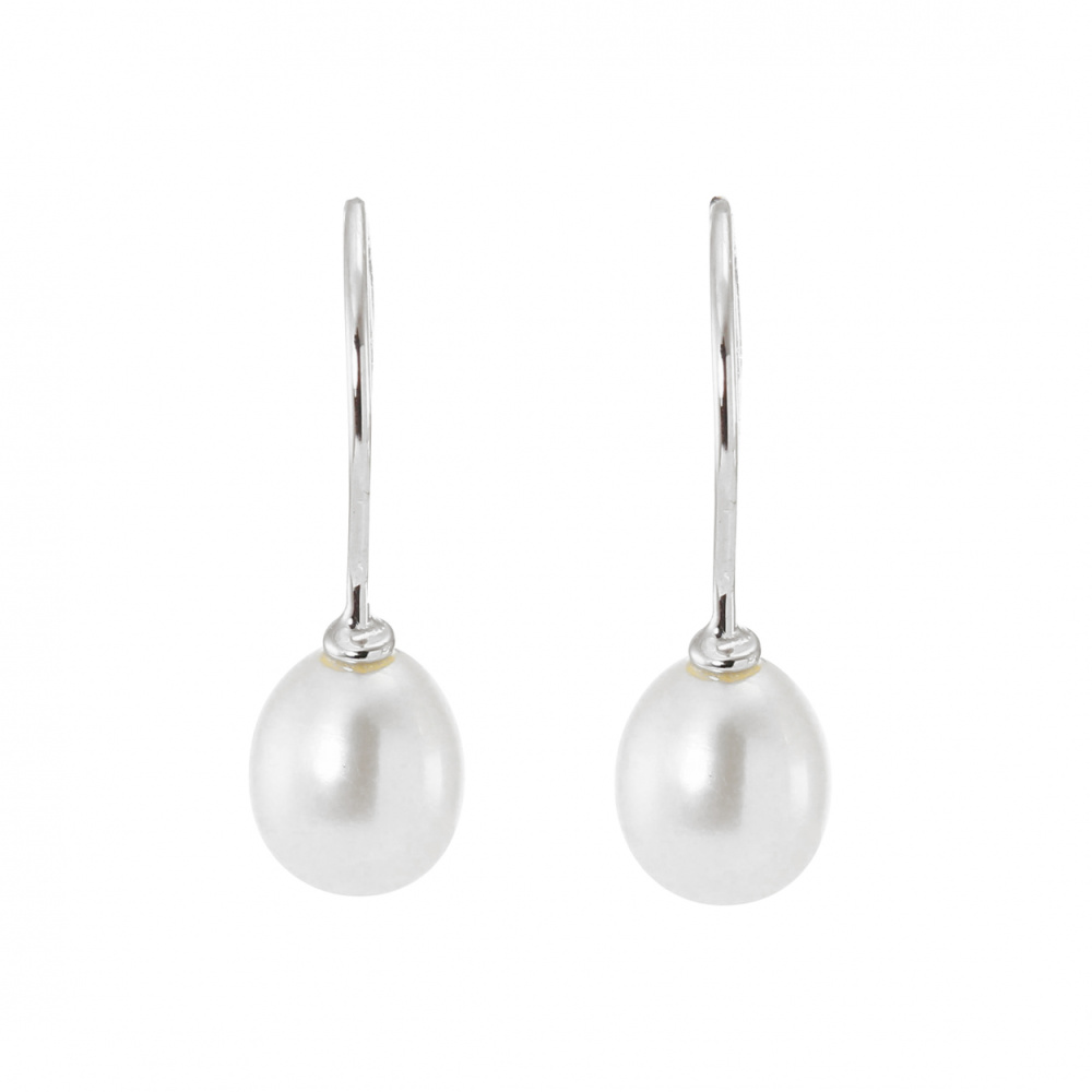 boucles d'oreilles pendantes or blanc et perles boucles d'oreilles pendantes or blanc et perles