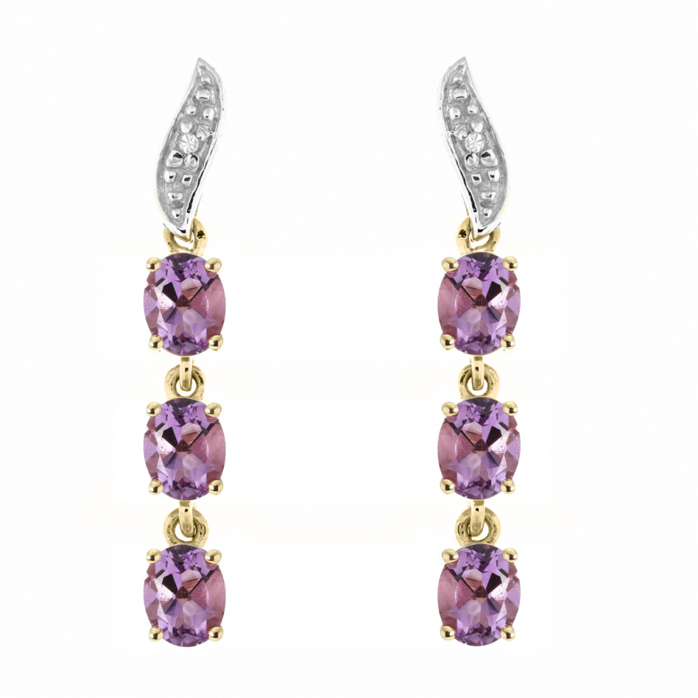boucles d'oreilles pendantes amethyste boucles d'oreilles pendantes amethyste