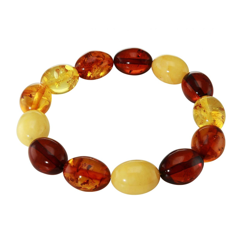 Bracelet Perles Bakélite Et Ambre - Bijou Ancien, Occasion, Style Vintage