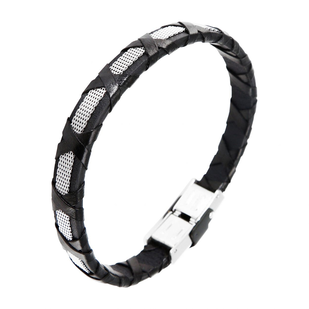 bracelet homme cuir acier bracelet homme cuir acier