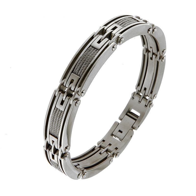 bracelet homme large acier bracelet homme large acier
