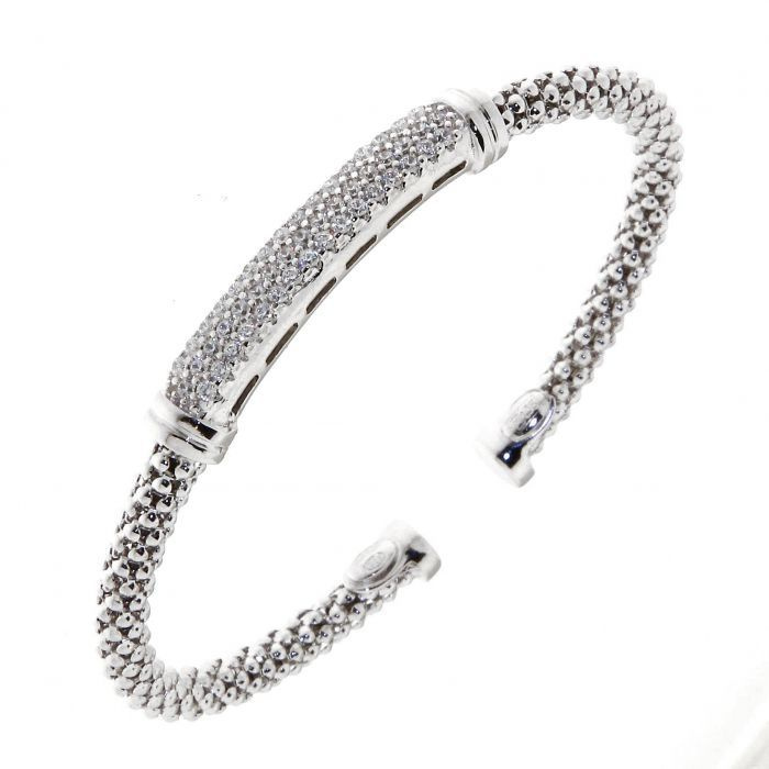 Bracelet Jonc Argent 925 et Oxyde de zirconium