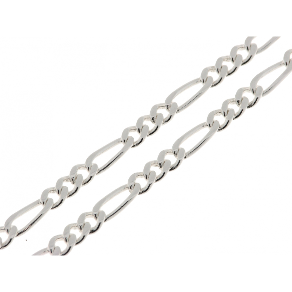 Chaine Argent Homme maille Figaro 3.7mm 50cm Ref. 13178 Chaine Argent Homme maille Figaro 3.7mm 50cm Ref. 13178
