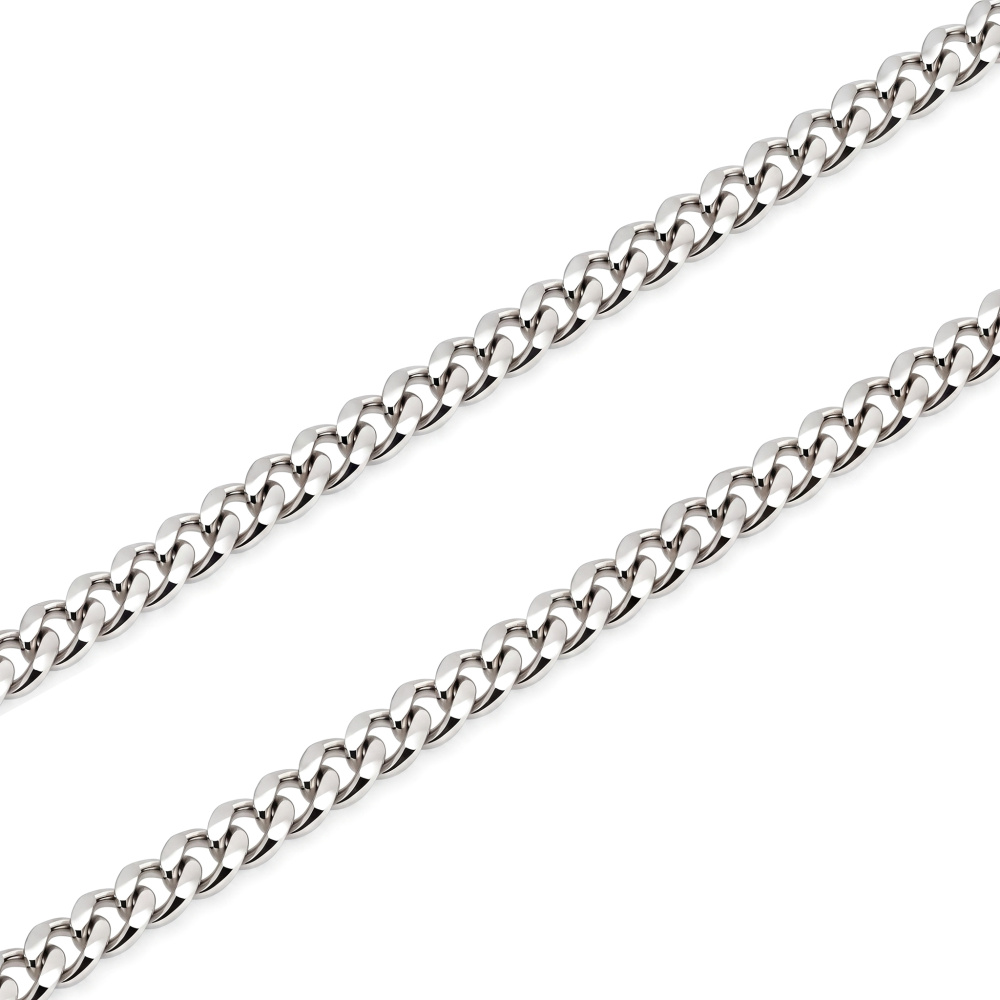Chaîne Argent Massif Maille Gourmette - Occasion Portée