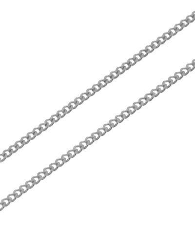 chaine or blanc 375 maille gourmette 1 4mm 45cm ref 32370 chaine or blanc 375 maille gourmette 1 4mm 45cm ref 32370